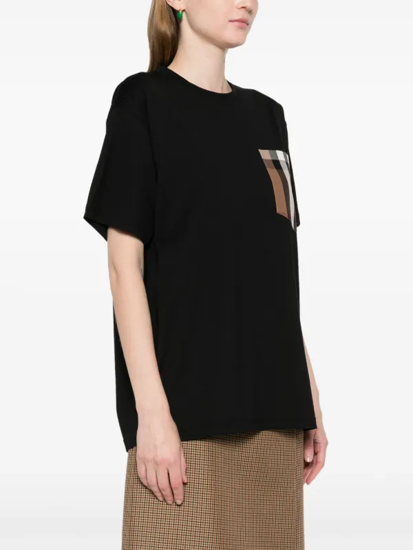 Burberry Chest Pocket Cotton T-shirt | Black | FARFETCH Burberry Chest Pocket Cotton T-shirt | Black | FARFETCH