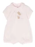 Il Gufo teddy bear-motif cotton shortie - Pink