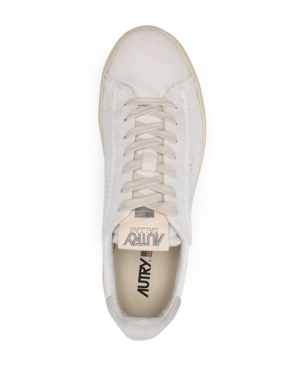 Shop Autry 01 Medalist Twill Sneakers In White