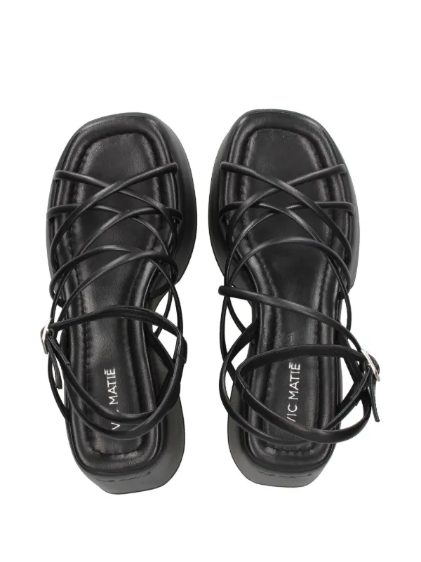サンダル・ミュール VIC MATIE Women Sandals 1G3754D G42G200101 Black Vic Matie フラットフォーム サンダル | ブラック | FARFETCH JP