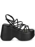 Vic Matie 110mm platform leather sandals - Black