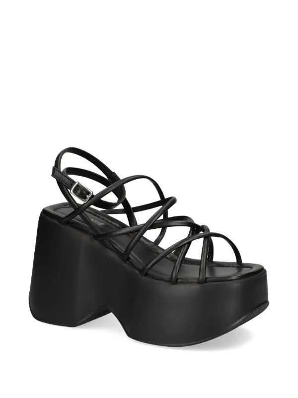 Vic Matie 110mm Platform Leather Sandals | Black | FARFETCH GE