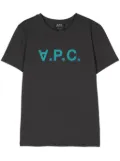A.P.C. logo-print cotton T-shirt - Grey