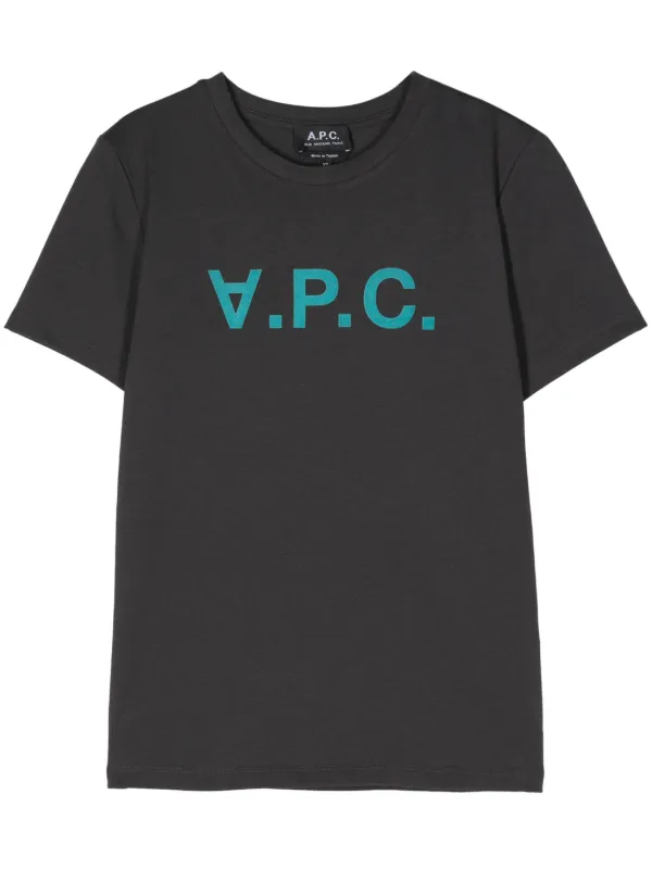 A.P.C ロゴT A.P.C. ロゴ Tシャツ | ブルー | FARFETCH JP