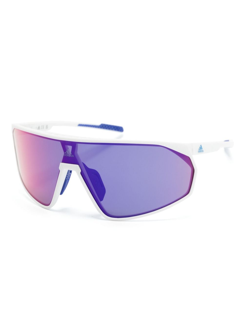 Shop Adidas Originals Pilot-frame Sunglasses In White