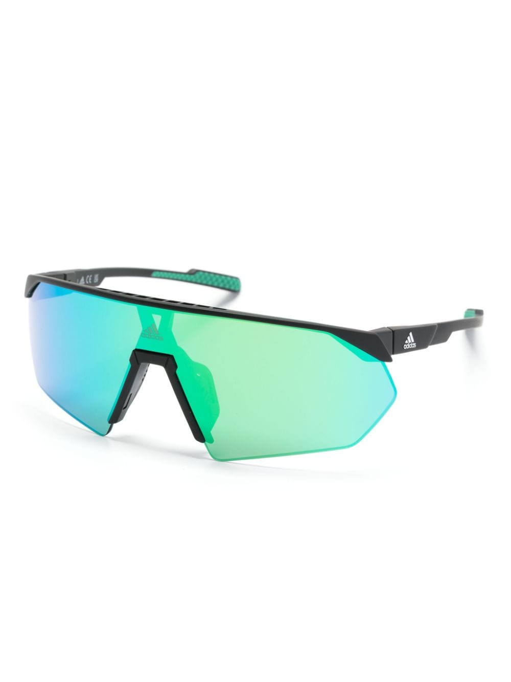 Adidas Originals Sp0076 Shield-frame Sunglasses In Black