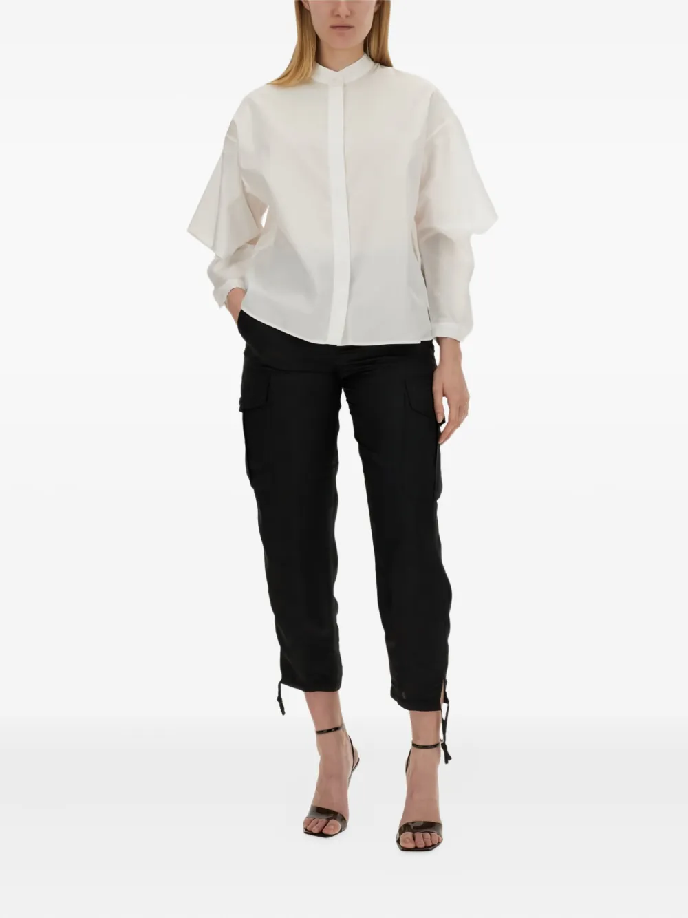 ASPESI drawstring cargo trousers Zwart