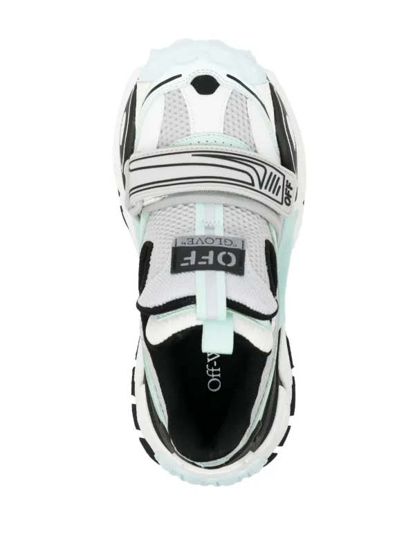【関税＆送料込み】Off-White Glove Sneakers With Inserts Off-White Glove colour-block Panelled Sneakers | Red | FARFETCH