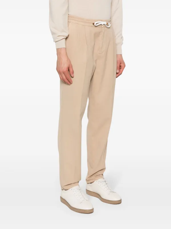 Brunello Cucinelli drawstring-waistband Tapered Trousers - Farfetch