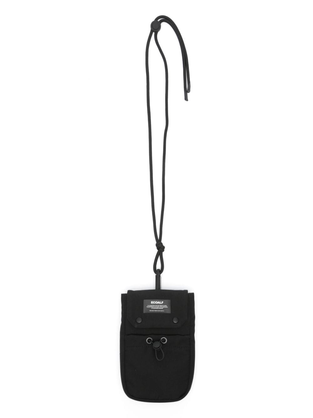 Ecoalf Pepita Logo-appliqué Phone Pouch In Black