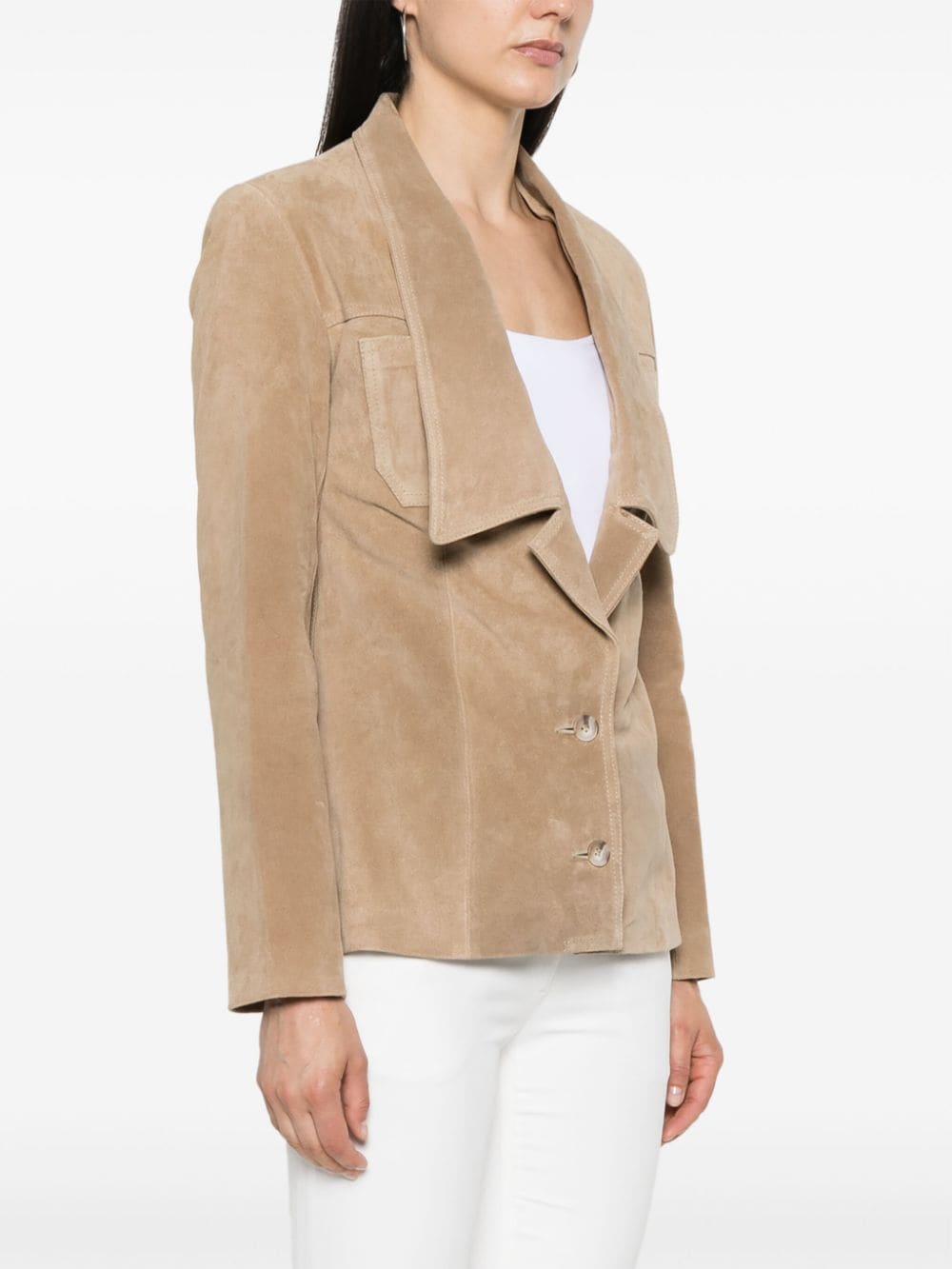 Affordable Coperni suede single-breasted jacket Women