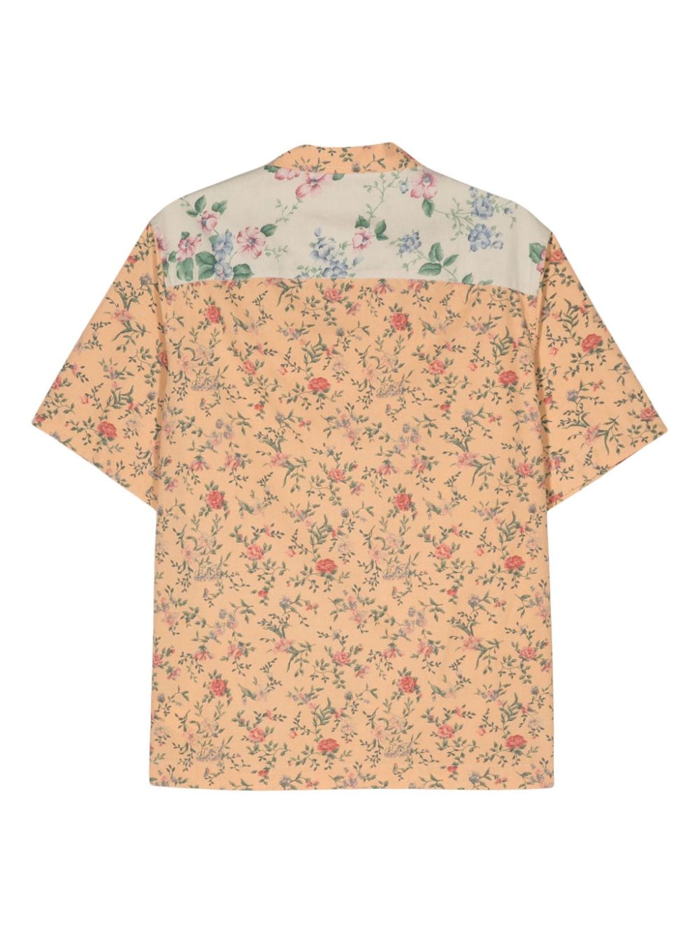 Marine Serre Shirt met bloemenprint - Beige
