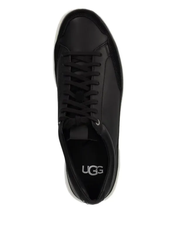 (美品)UGG 黒 レザー スニーカー UGG レザースニーカー | ブラック | FARFETCH JP