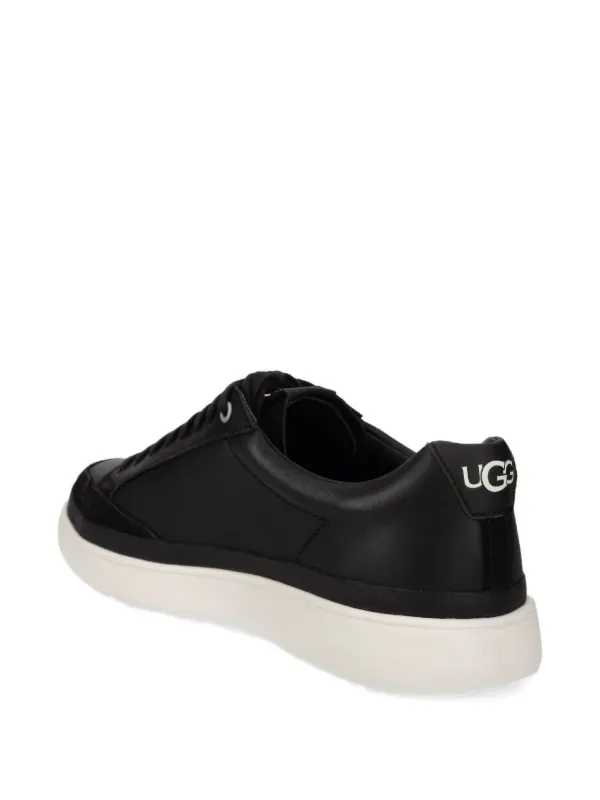 UGG ブラックレザー スニーカー UGG レザースニーカー | ブラック | FARFETCH JP