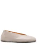 Marsèll Coltellaccio leather ballerina shoes - Grey