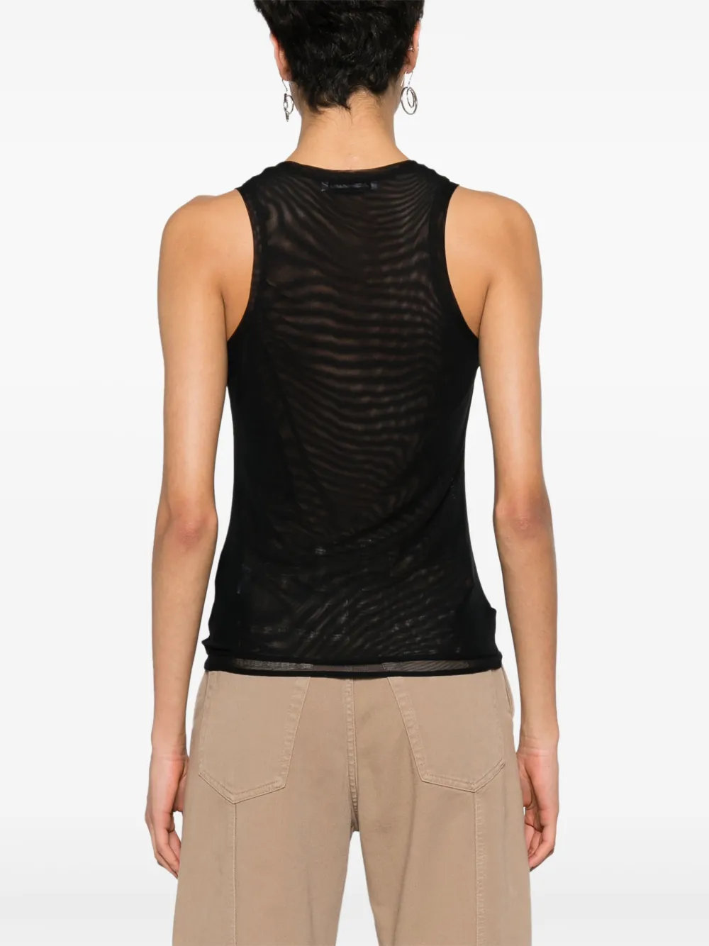 Blumarine Tanktop verfraaid met stras Zwart