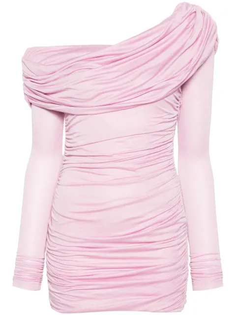 Blumarine off-shoulder ruched minidress