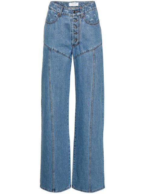 Marine Serre straight-leg jeans