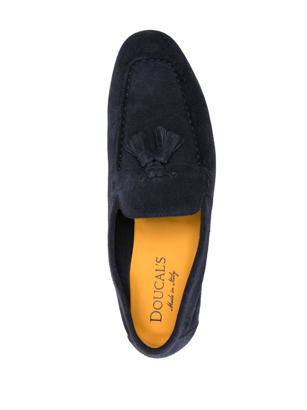 Shop Doucal's Tassel-detail Suede Loafers In Blue