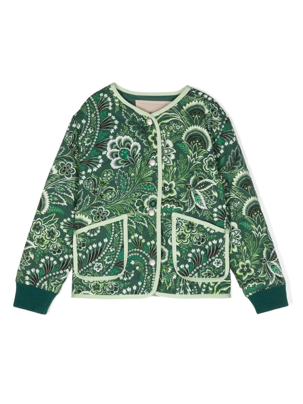 ETRO KIDS floral-print jacket - Green