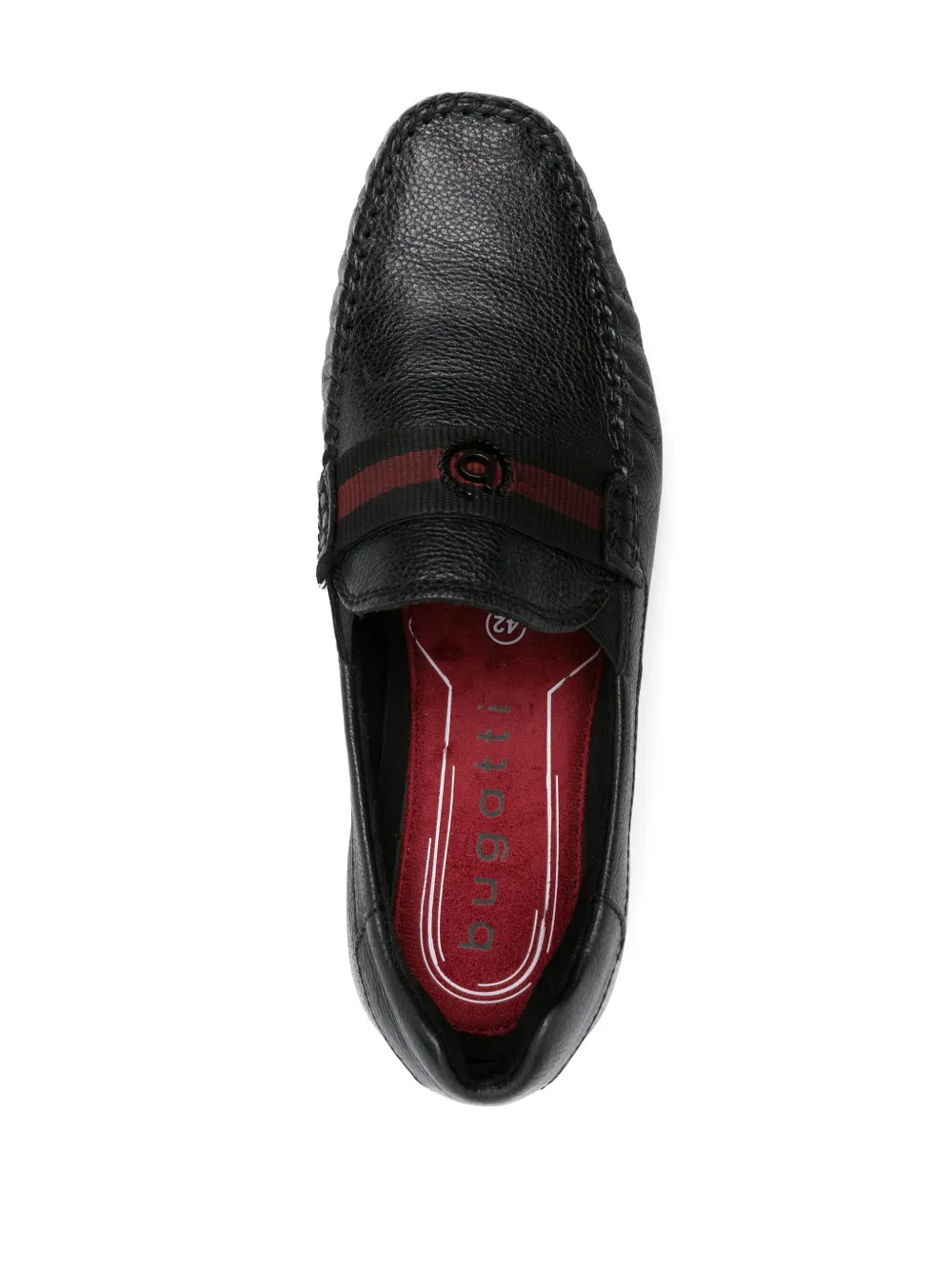 Bugatti Chilla Leather Loafers In 黑色