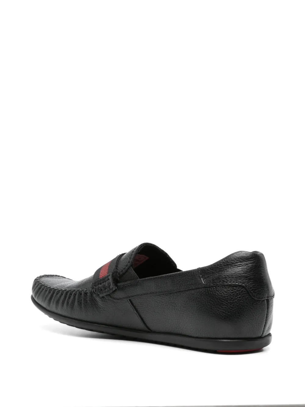 Bugatti Chilla Leather Loafers In 黑色