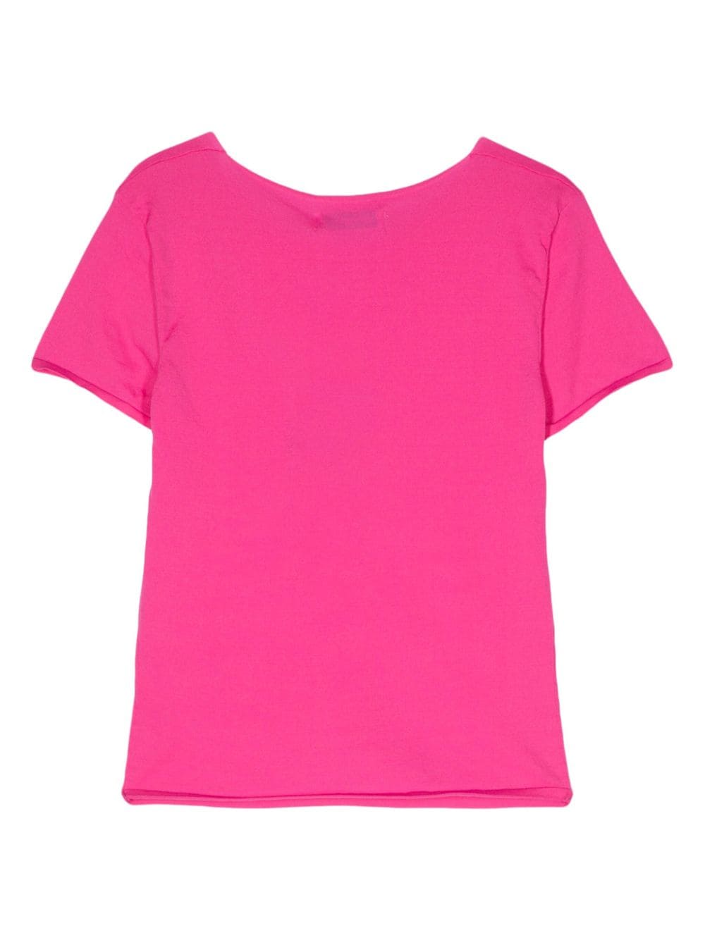 Shop Gimaguas Cherry Rhinestone-embellished T-shirt In Pink