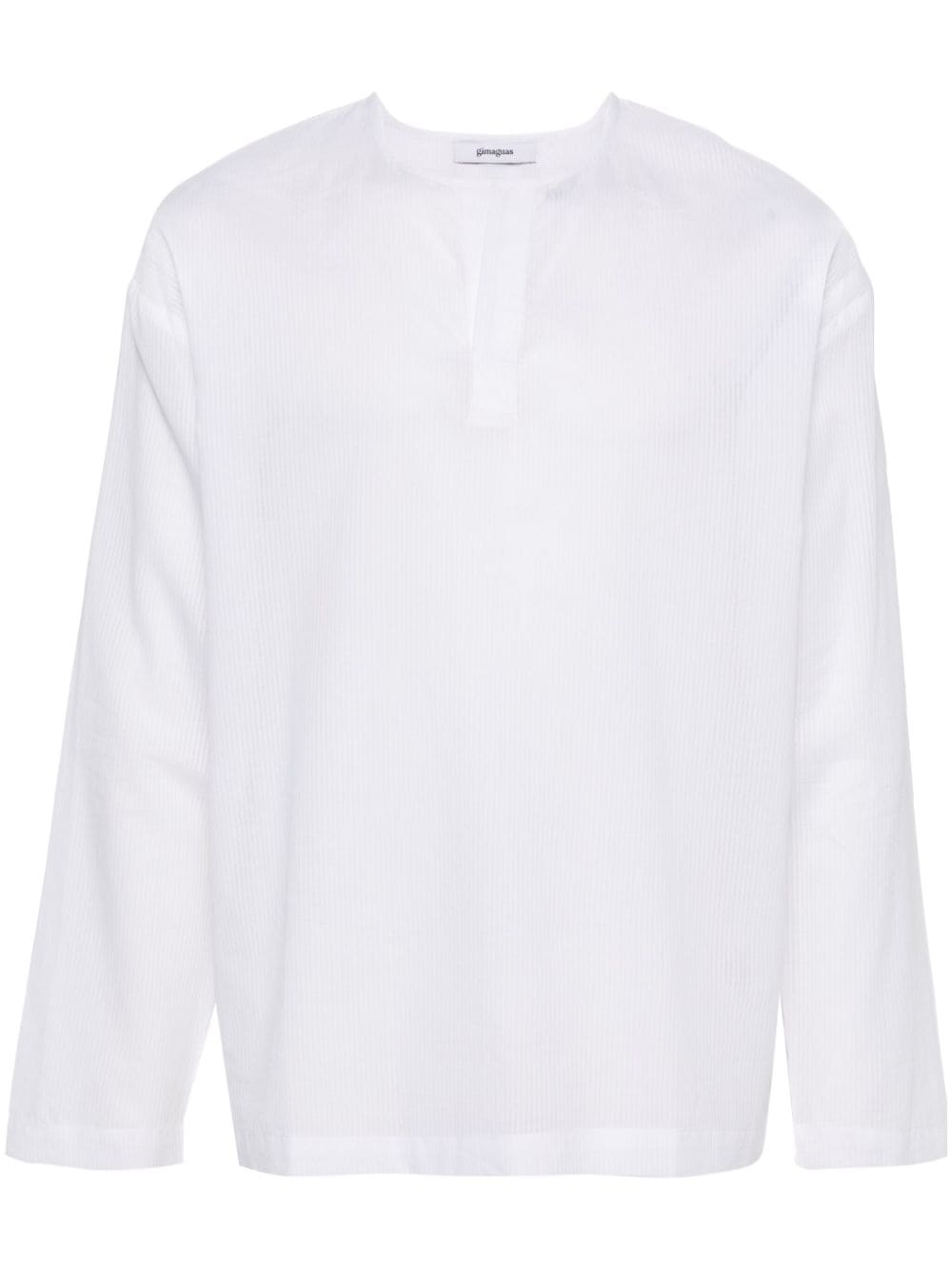 Gimaguas Cotton Stripped Shirt In White