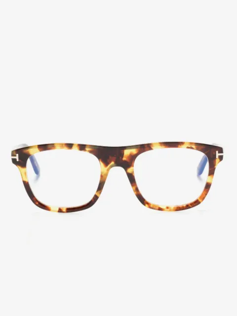 TOM FORD Eyewear Armação de óculos quadrada tartaruga