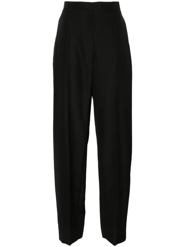 Alexander Wang Slit-detail Tapered Trousers in Black