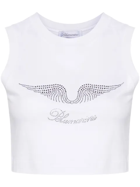 Blumarine Top mit Strass