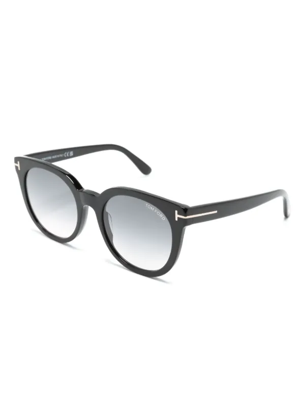 TOM FORD Eyewear Moira ラウンドフレーム サングラス | ブラック 