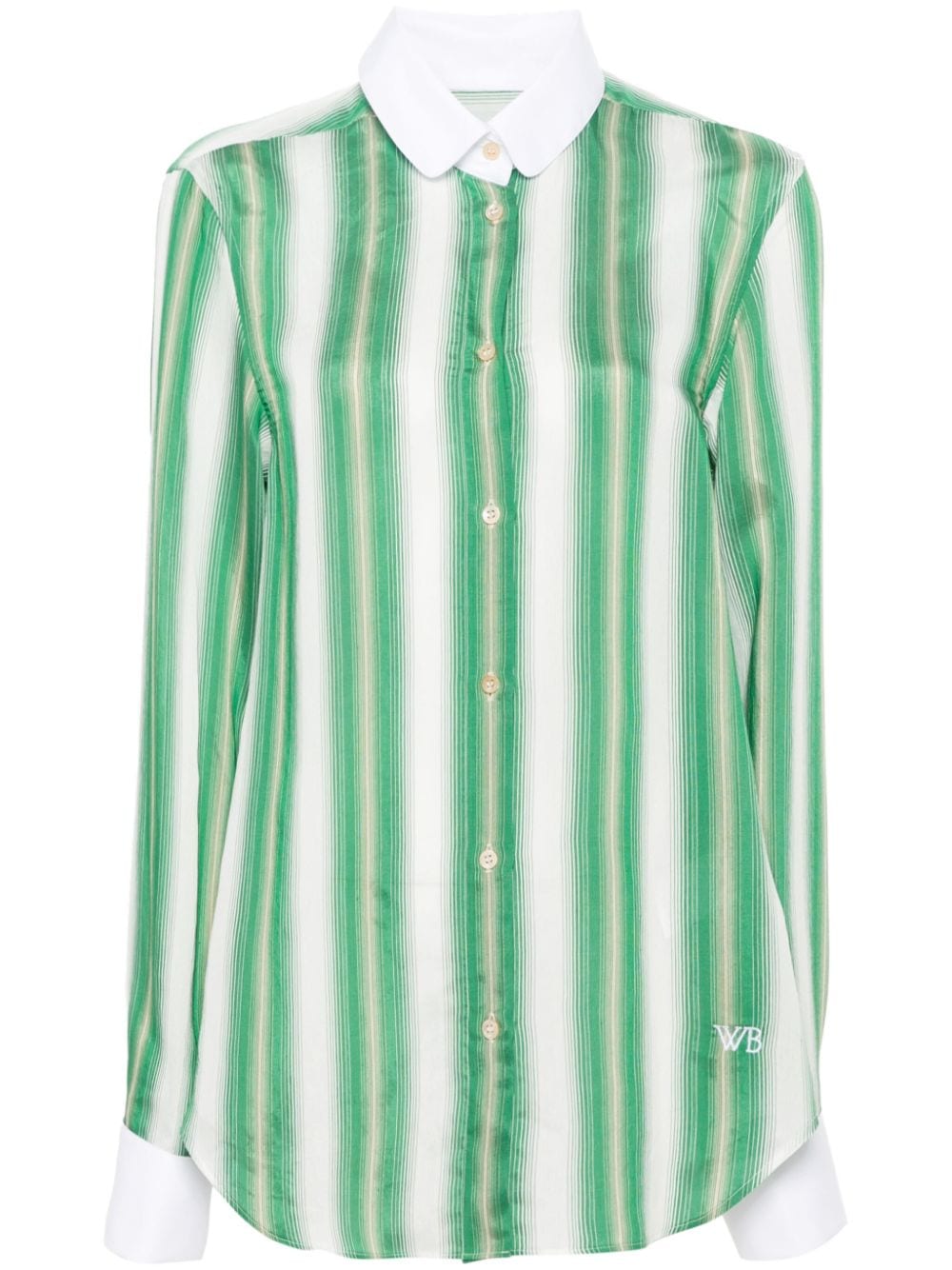 striped poplin shirt