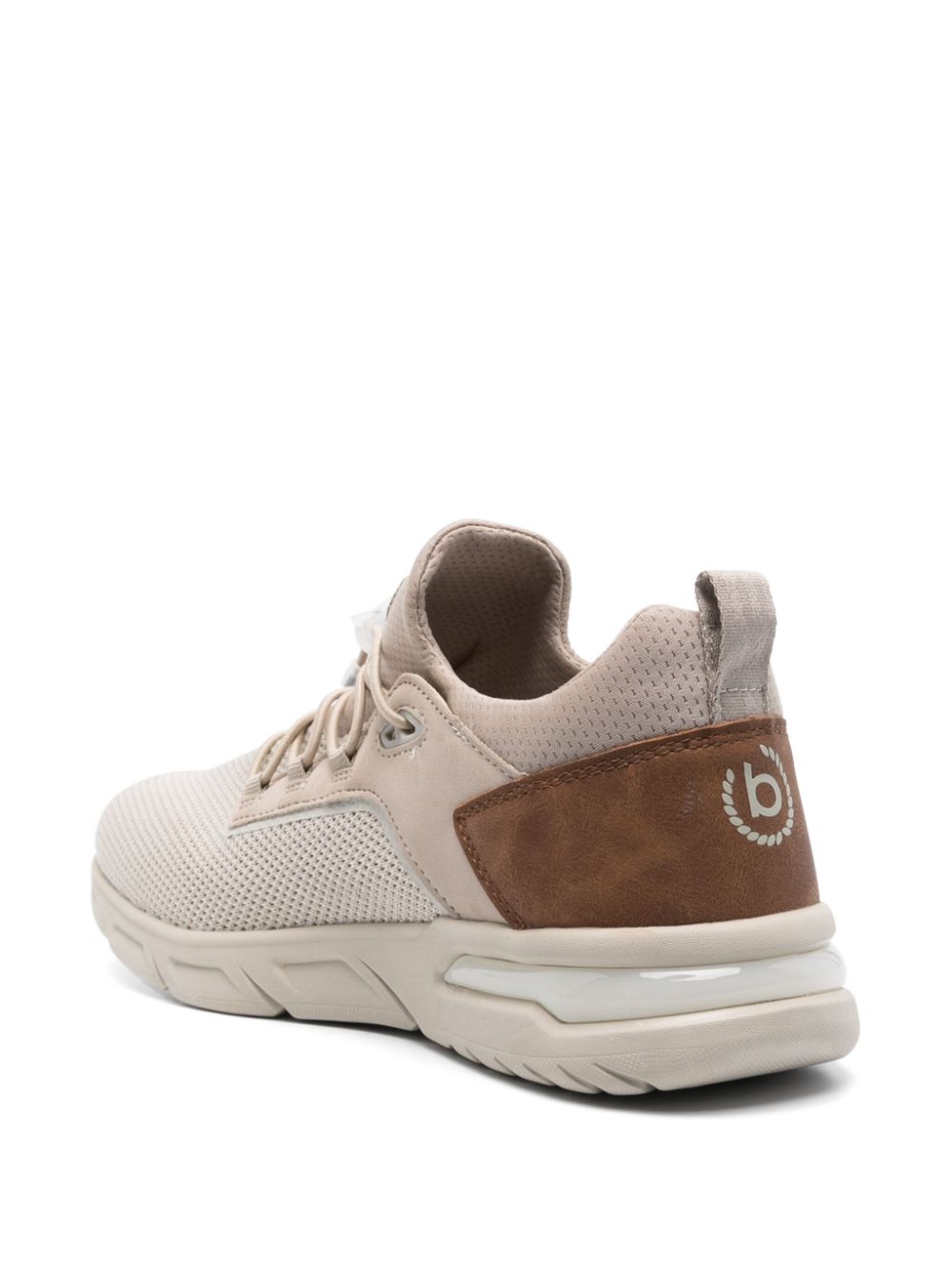 Bugatti Sneakers met logopatch Beige