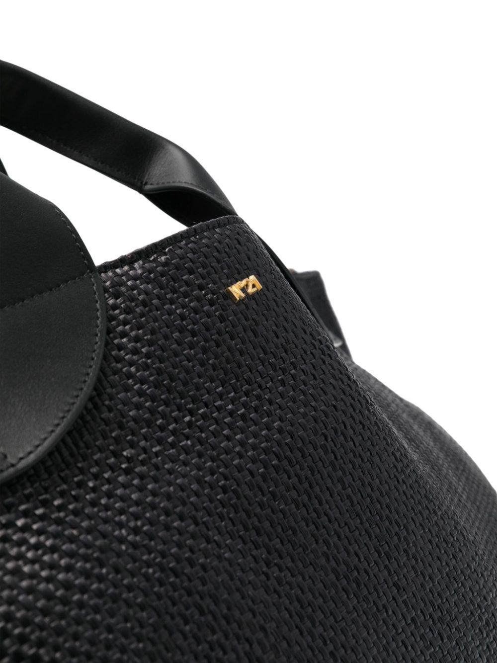 N°21 INTERWOVEN RAFFIA TOTE BAG 