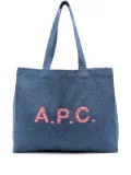 A.P.C. Diane denim tote bag - Blue