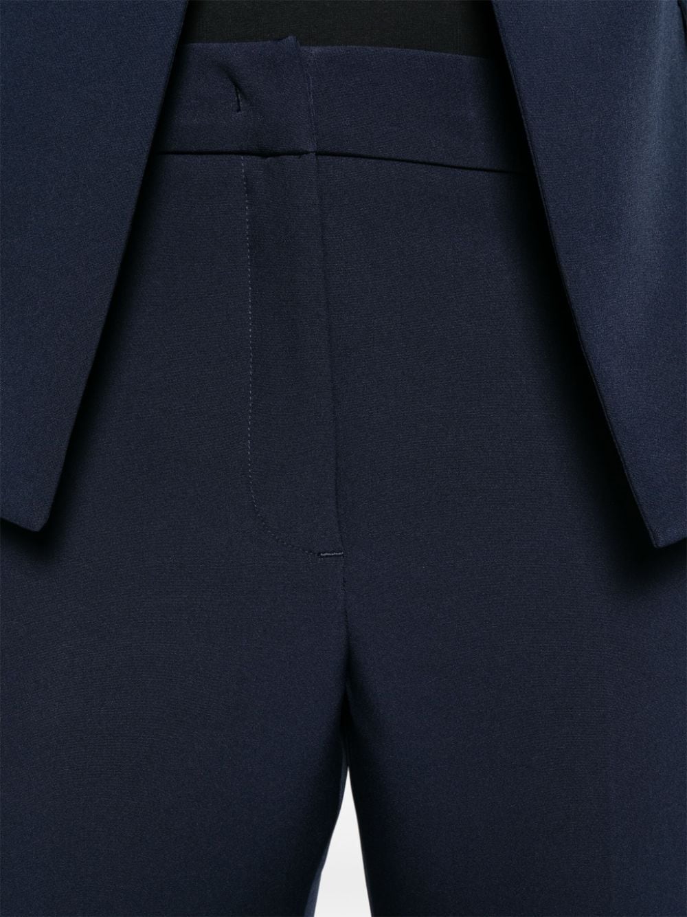 Shop Liu •jo High-waist Tapered Trousers In Blue