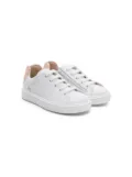 Florens heart-patch leather sneakers - White