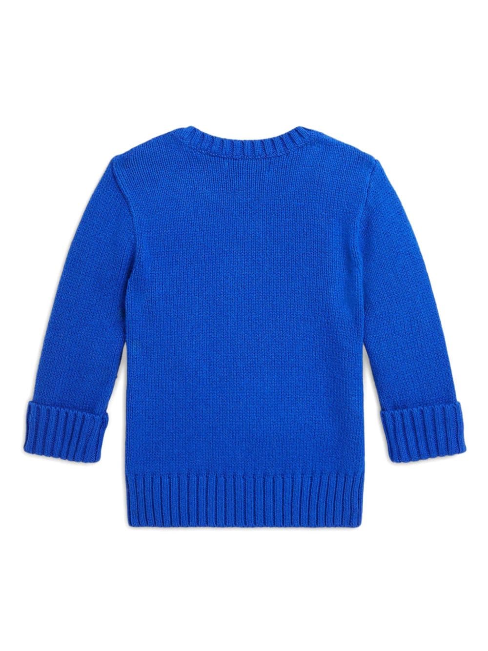 Ralph Lauren Kids Polo Bear cotton jumper - Blauw