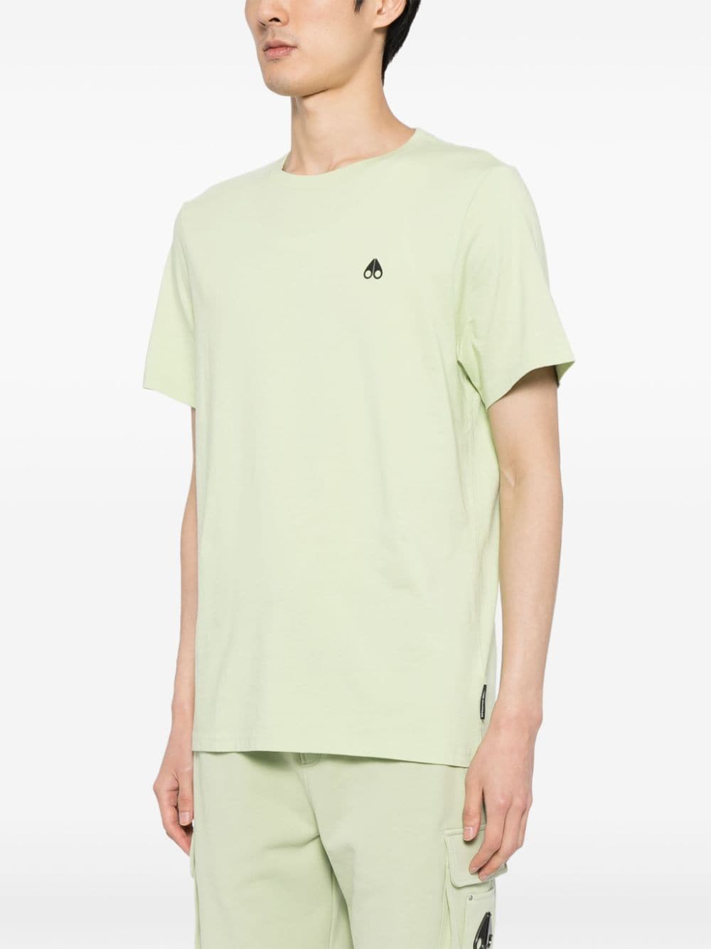 Shop Moose Knuckles Satellite Cotton T-shirt In Green