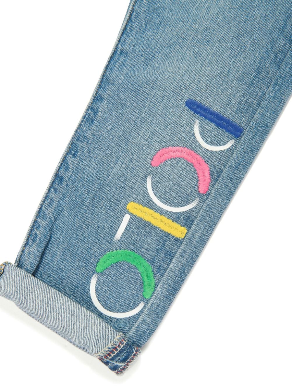 Shop Ralph Lauren Logo-embroidered Straight-leg Jeans In Blue