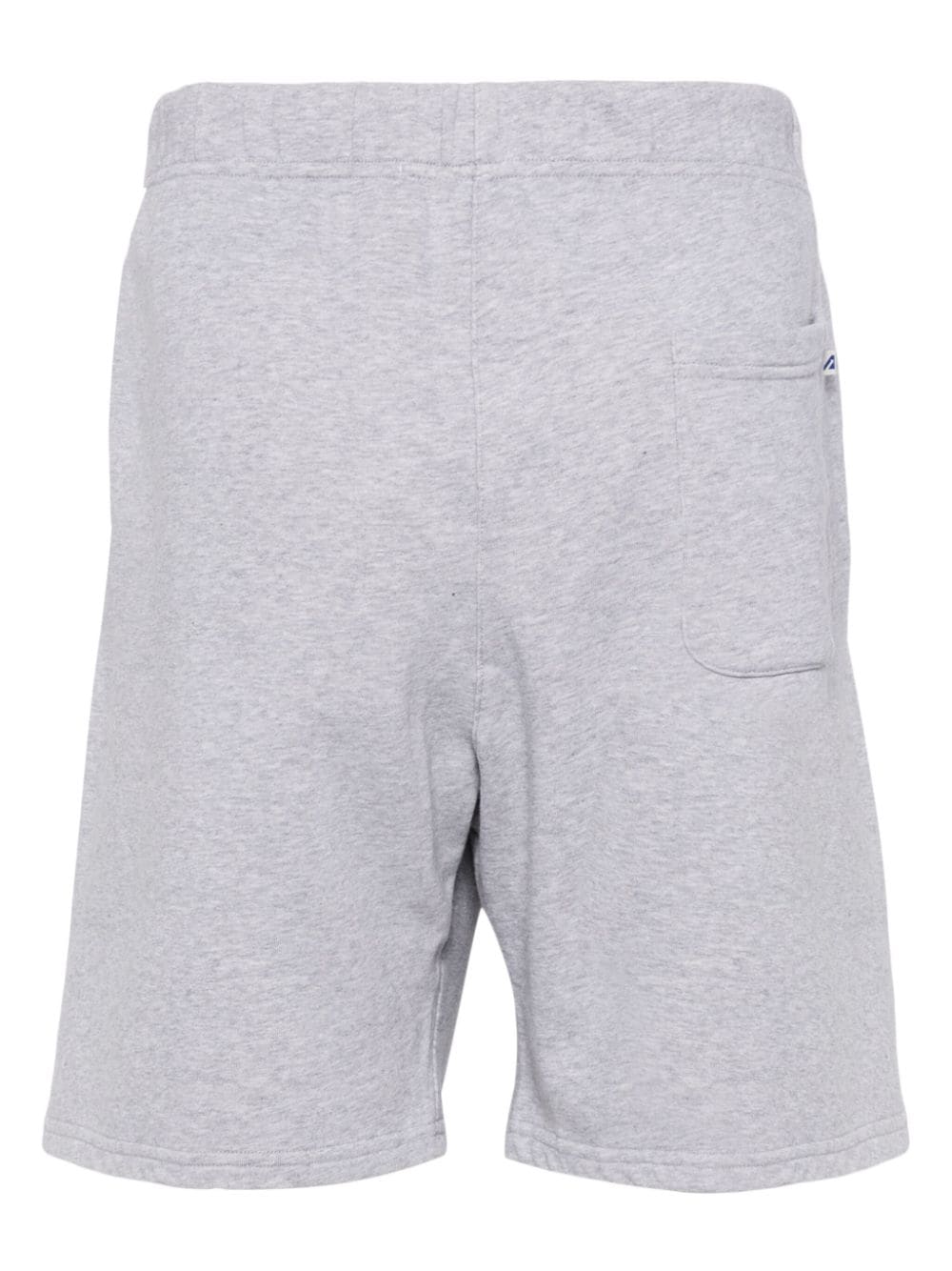 Shop Autry Logo-print Cotton Track Shorts In Grey