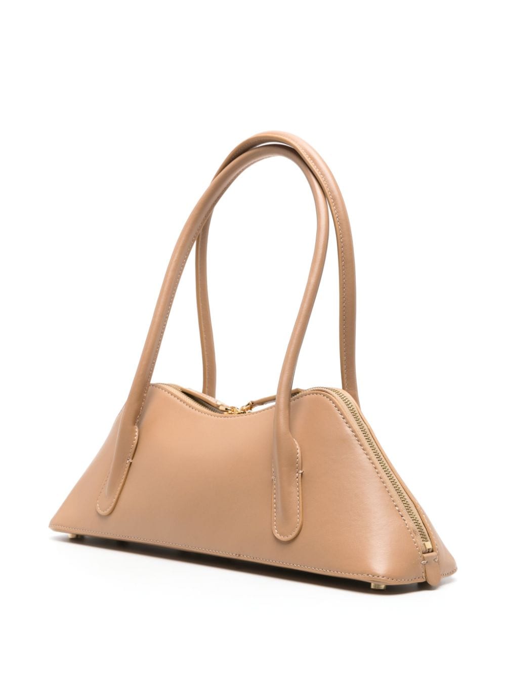 Shop Blumarine Kiss Me Leather Shoulder Bag In Neutrals