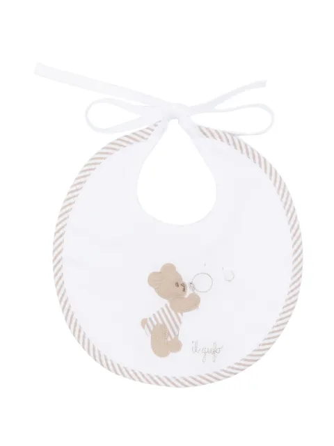 Il Gufo teddy bear-motif bib 