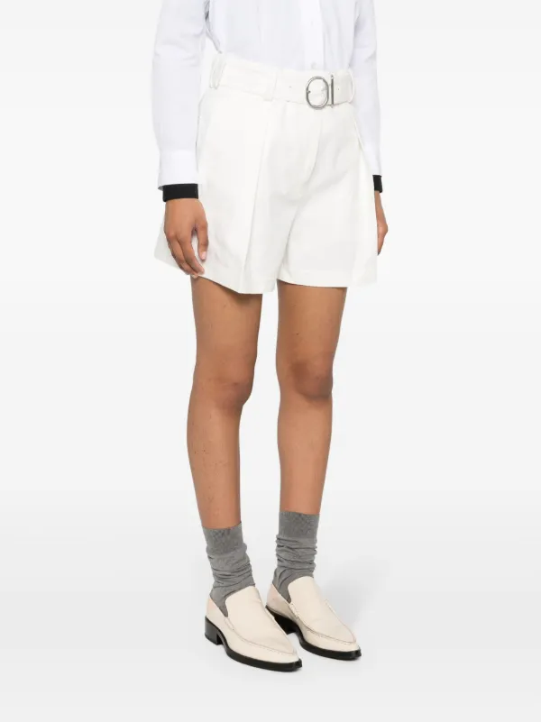 【JilSander】ジルサンダー コットンショートパンツ (ホワイト) Jil Sander ショートパンツ | ホワイト | FARFETCH JP