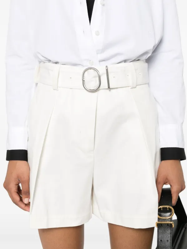 【JilSander】ジルサンダー コットンショートパンツ (ホワイト) Jil Sander ショートパンツ | ホワイト | FARFETCH JP