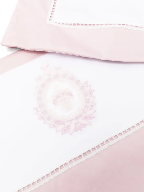 ETRO KIDS エンブロイダリーコットンシーツ セット | ピンク | FARFETCH JP