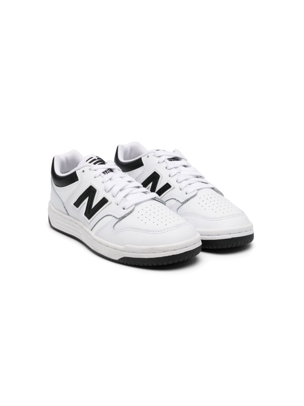 New Balance 480 logo-appliqué leather sneakers - Bianco