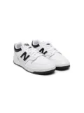 New Balance 480 logo-appliqué leather sneakers - White