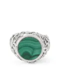 Emanuele Bicocchi Arabesque malachite ring - Silver